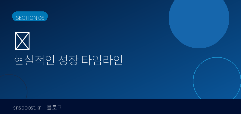 현실적인 성장 타임라인