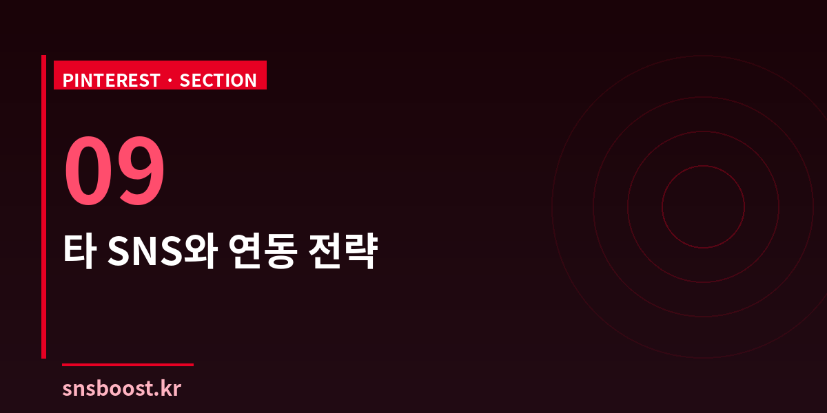 타 SNS와 연동 전략