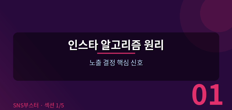 인스타그램 알고리즘, 제대로 이해해야 합니다