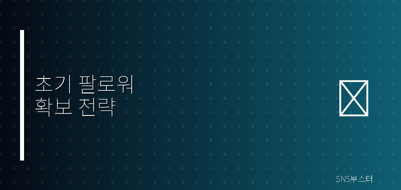 초기 팔로워 확보 전략
