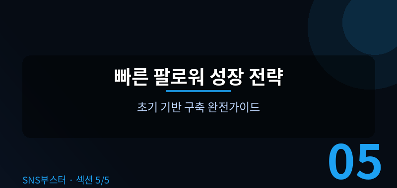 빠른 팔로워 성장을 원한다면 💡