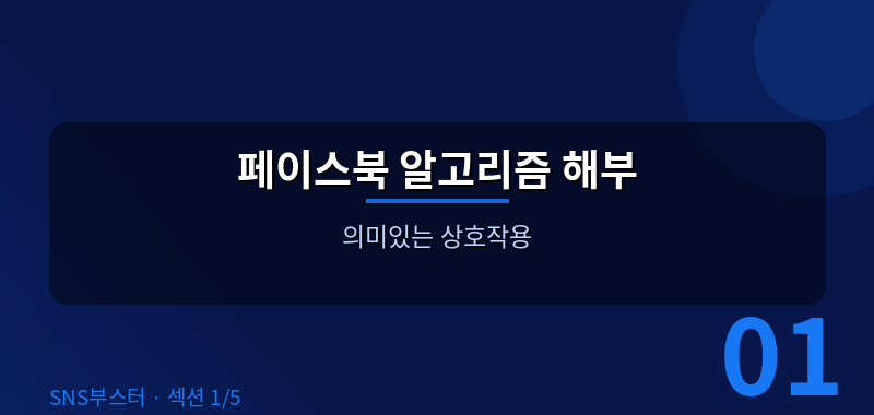 2026년 페이스북 알고리즘 완전 해부 🔬