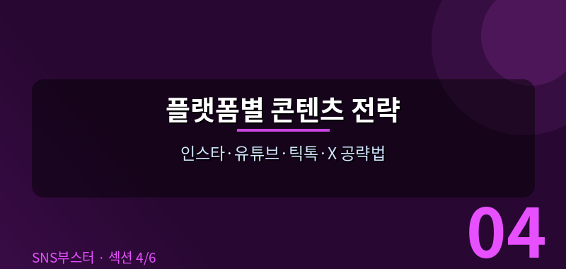 플랫폼별 2026 콘텐츠 전략 — 어디서 시작할까? 📱