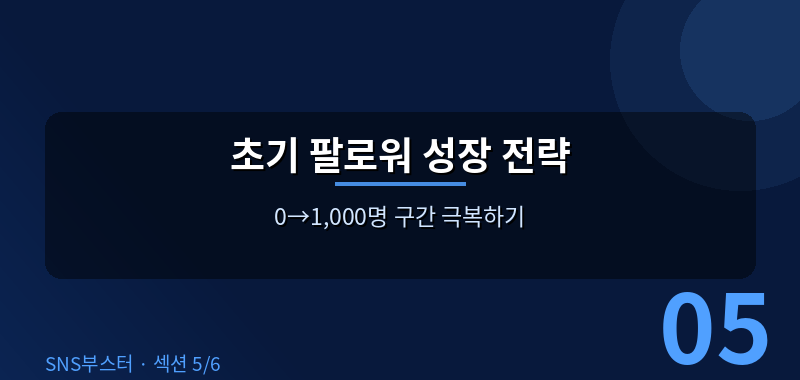 첫 1,000명이 제일 힘들다 — 현실적인 초기 성장 전략 💪